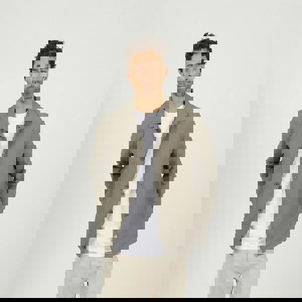 Brave Soul Green Seersucker Shacket - Green Image 1