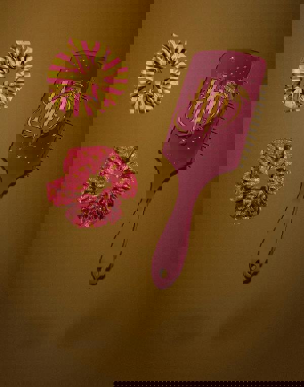 Harry Potter Womens Multicoloured Logo Hair Brush and Scrunchie Set (One Size)