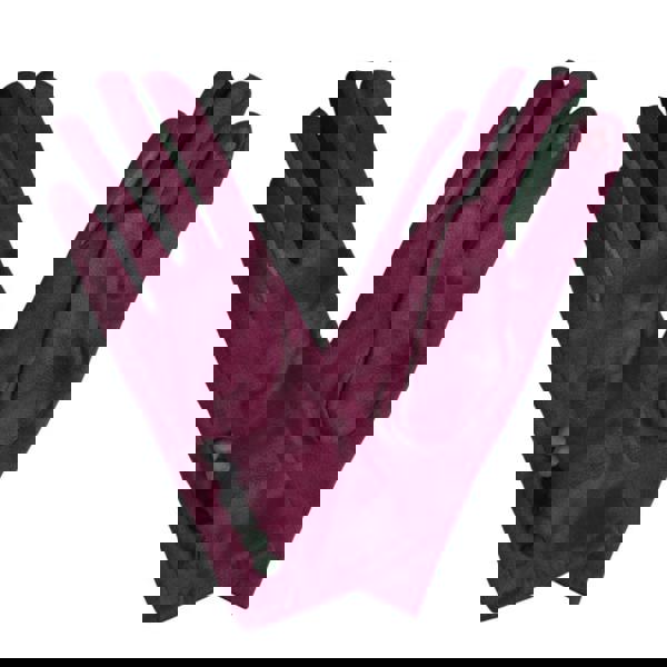 Love EMVY Vibrant Colourful Contrast Ladies Gloves With Button Detailing