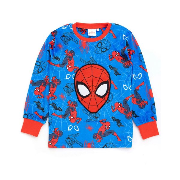 Spider-Man Childrens/Kids Fleece Long Pyjama Set - Blue/Red