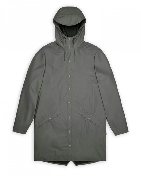 Rains Long Unisex Jacket - 13 Grey