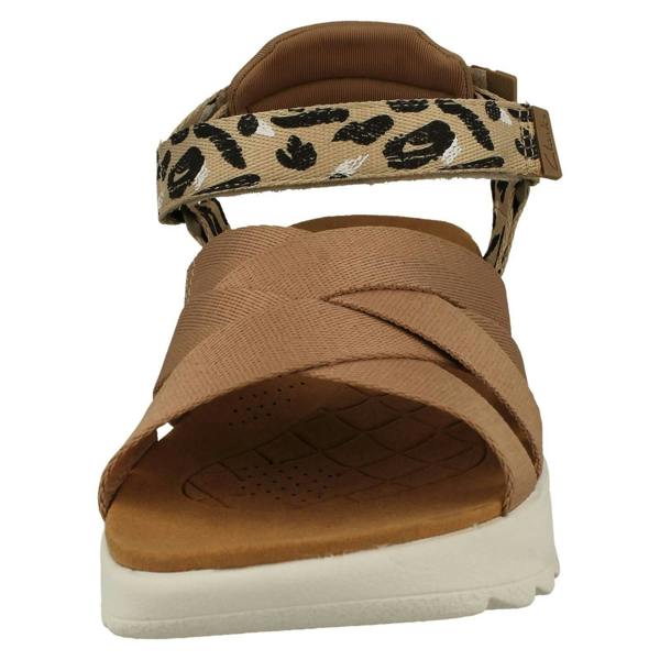 Clarks Ladies Clarks Strappy Detailed Platform Sandals DashLite Cross
