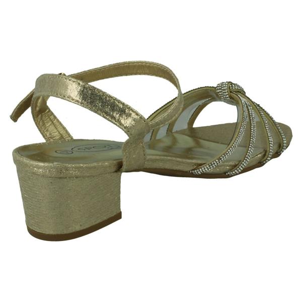Spot On Girls Spot On Ankle Strap Diamante Sandals H1121