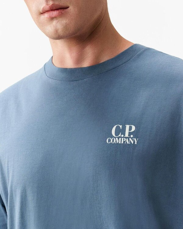 C.P. Company 30/1 Jersey British Sailor Mens T-Shirt - Orion Blue 871