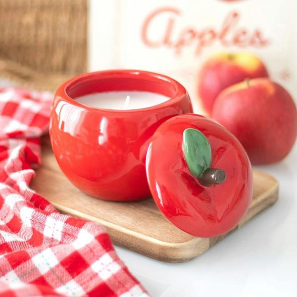 Kingsbury Gifts Apple Shaped Scented Candle Jar