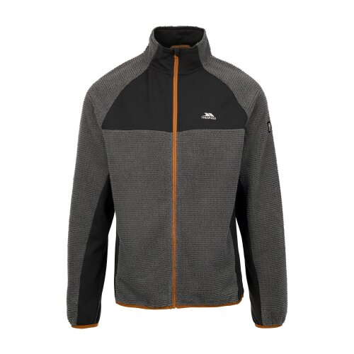 Trespass Mens Cranwell Fleece Jacket - Storm Grey - XL - Storm Grey - 96% Polyester/4% Elastane