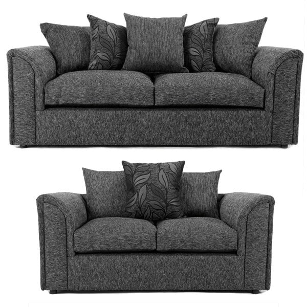 Byron Dundee Chenille Fabric Sofa Suite