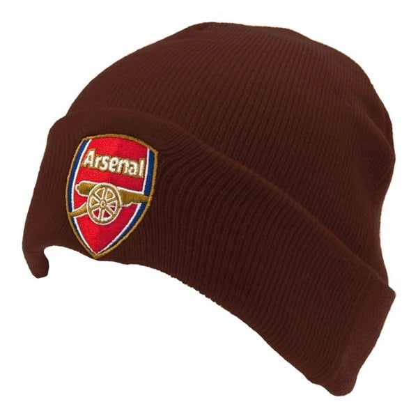 Arsenal FC Turned Up Cuff Beanie - Maroon