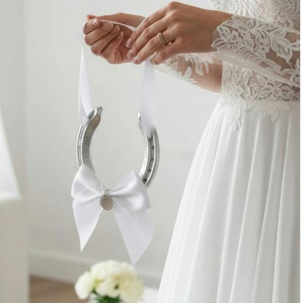 Personalised Wedding Horseshoe | Engraved Lucky Charm