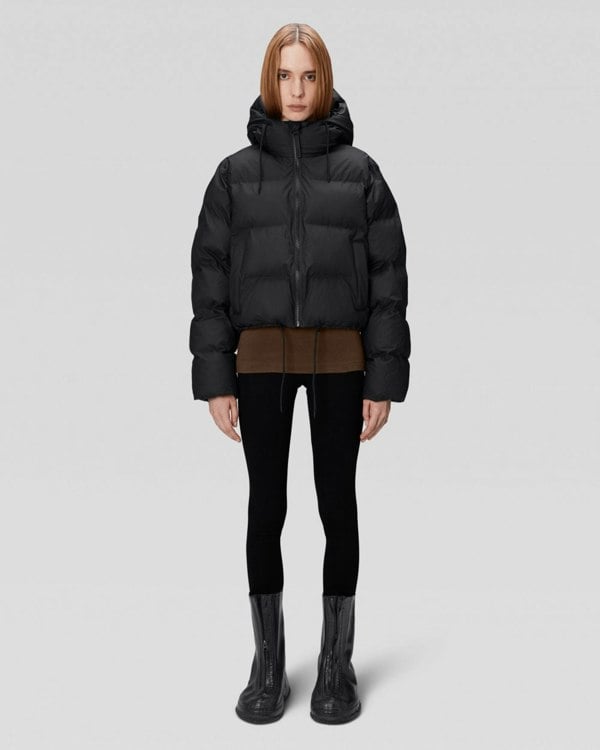 Rains W Alta Unisex Puffer Jacket - 01 Black