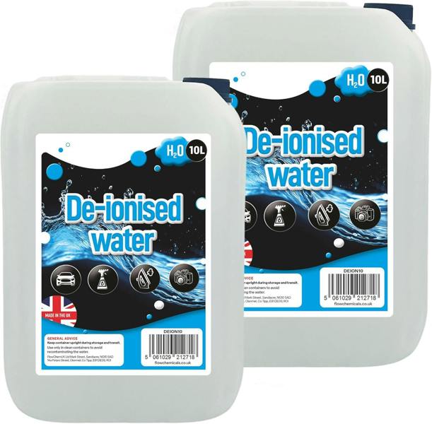 10 Litre Deionised Water Ideal For Steam Irons, Batteries & Windscreen Fluid 