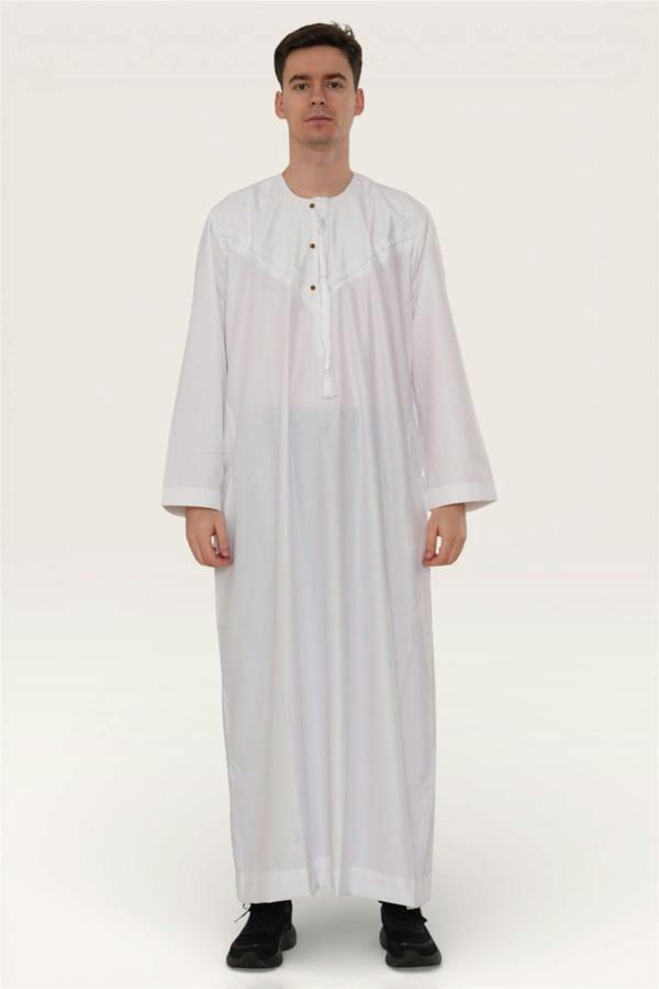 Infinity Leather Men's Eid Moroccan Jubba Robe Djellaba Ramadan Eid Thobe - HM11