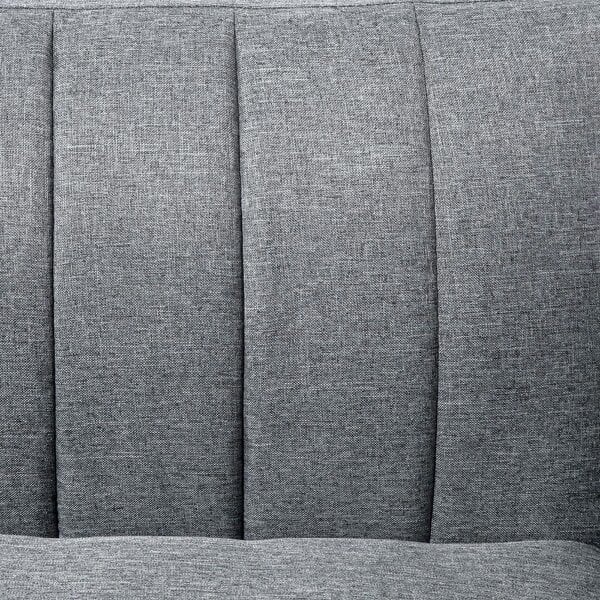 Wyld Haus Nile Linen Grey 3 Seater Click Clack Sofa Bed With Adjustable Split Backrest