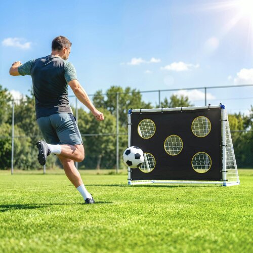 SPORTNOW Football Goal, 183 x 96 x 130 cm Portable Practice Football Net