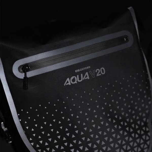 Oxford Aqua V 20 Extreme Visibility Single QR Pannier Bag Black