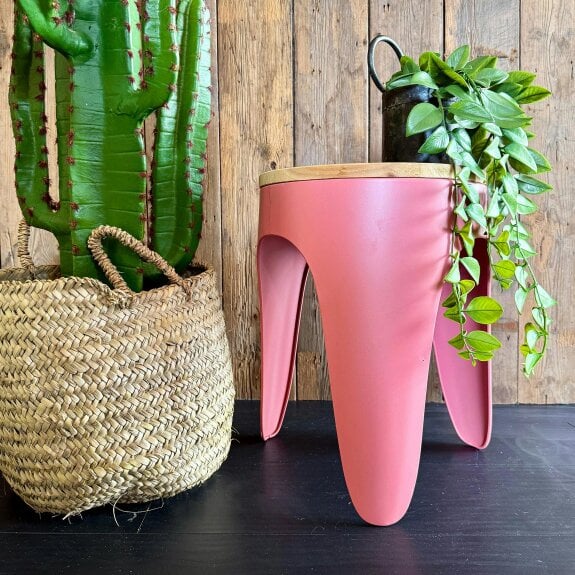 Love Frankie Tripod Stool Tan Rose - Large