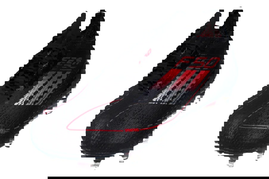 Adidas F50 Elite FG Mens Football Boots  IE1202 - Black Iron Metallic Red - Photo 0