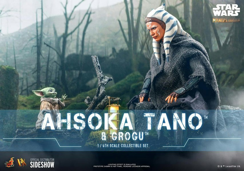 Hot Toys Ahsoka Tano and Grogu The Mandalorian Collectible Set 1:6 Scale Hot Toys 908145