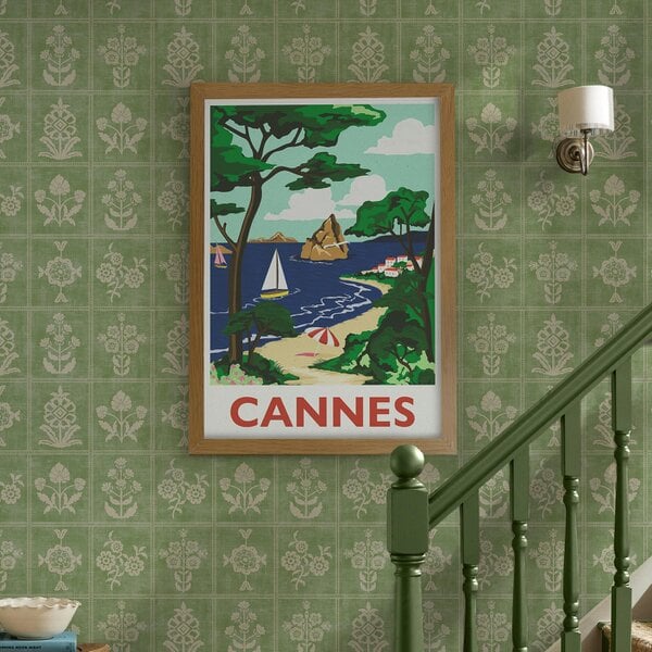 Joules Colourful Cannes 50 X 70 Wood Frame | Multicoloured