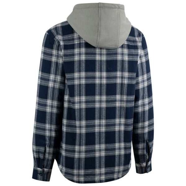 Trespass Mens Randie Checked Shirt Jacket - Navy