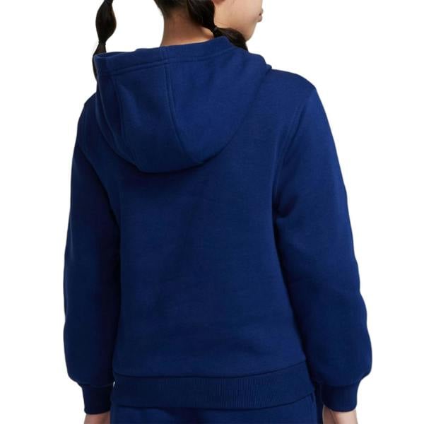 Nike Childrens/Kids Haaland Graphic Print Regular Hoodie - Navy/Orange - 