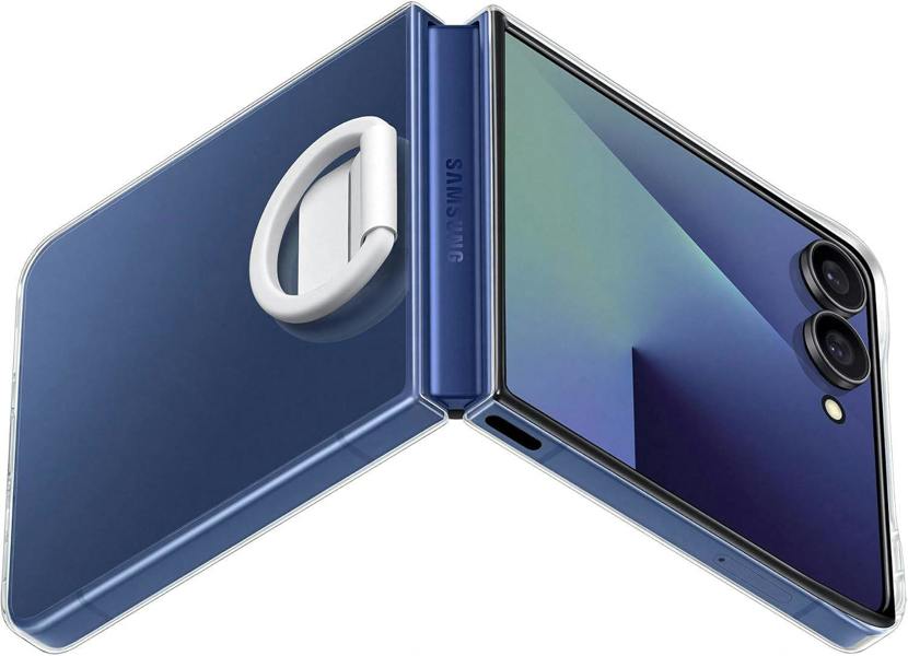Samsung Galaxy Z Flip 7 6.9" Clear Case with Ring - EF-QF766CTEGWW