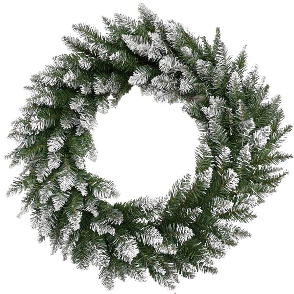 Samuel Alexander 60cm Snow Tip Christmas Wreath with 160 Bullet Tips