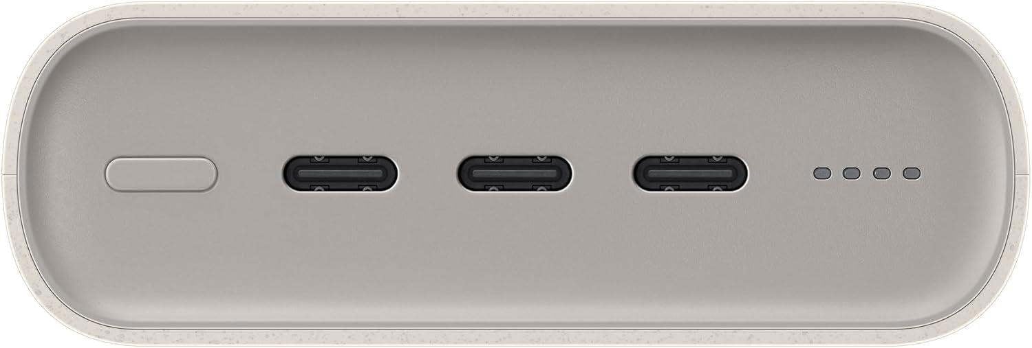Samsung 20000mAh 45W 3 USB C Port Super Fast PD Battery Pack Beige - EB-P4520XUEGEU