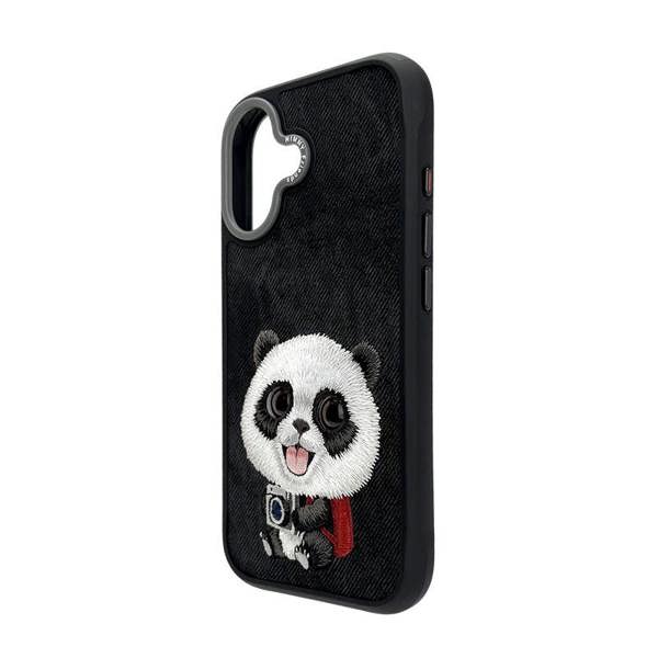 Nimmy Friends Nimmy Big Eye Cute Pet Travel Panda Case with MagSafe for iPhone 17 6.3" Black Grey - N-XDY-IP17-06-A