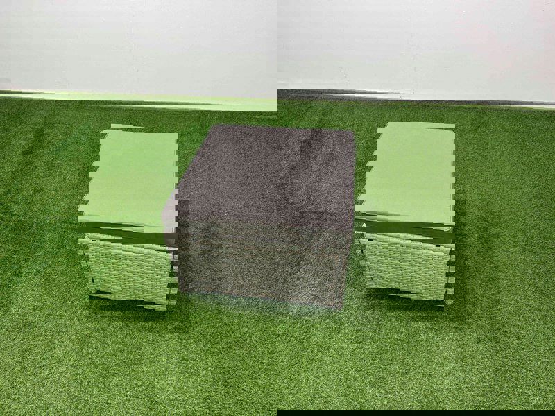 Fimous 10 Seat Rattan Outdoor Garden Furniture Corner Sofa Set Adjustable Lifting Dining or Coffee Table Set with Armchair Light Grey