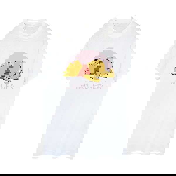 Disney Womens/Ladies Winnie The Pooh Relax Cotton Boyfriend T-Shirt - White