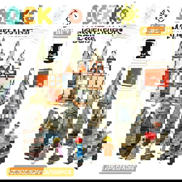 Dekko Magnetic Building Blocks Tiles Kids STEM Educational Toy 40pc 60pc 100pc