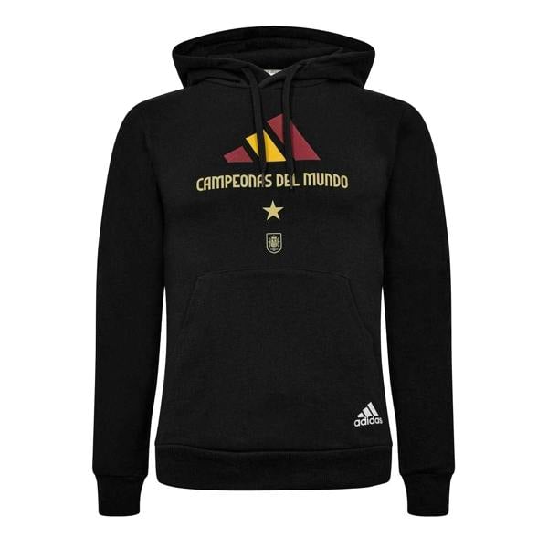 Adidas Mens Campeons Del Mundo Spain French Terry Hoodie - Black - 