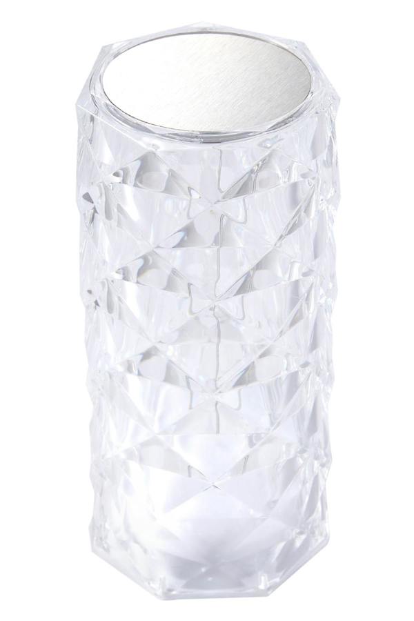 Living and Home Acrylic RGB Dimmable Table Lamp Bedside Lighting Decor with Remote Control