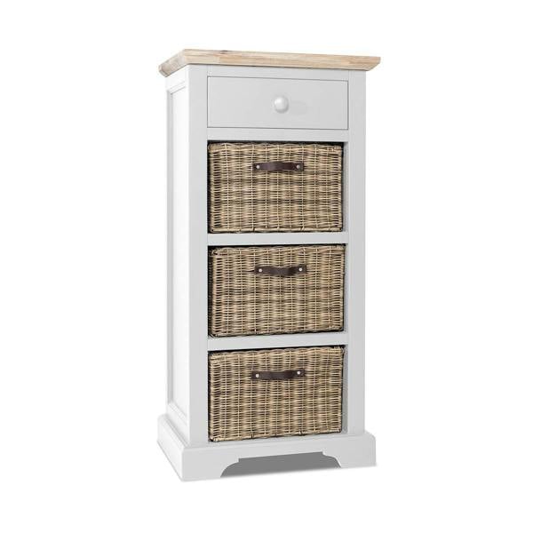 Statement Furniture Florence Tallboy with Drawer and 3 Storage Baskets
