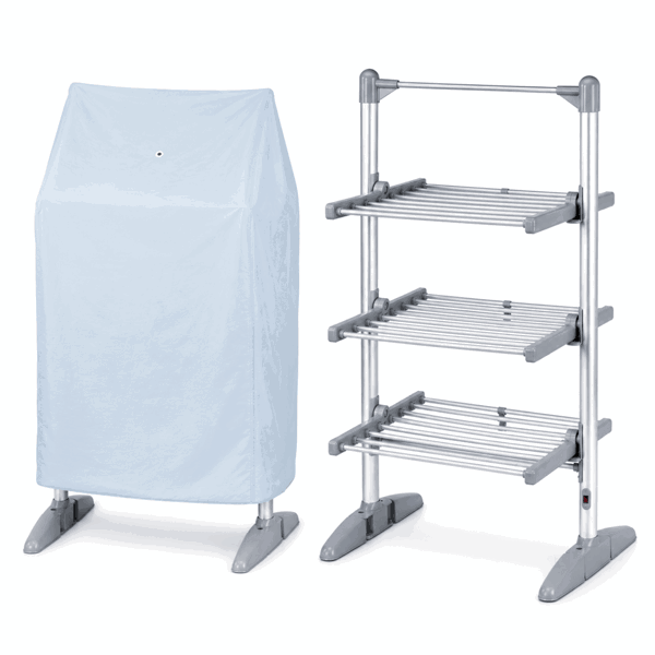 Glamhaus EcoDry Electric Heated Clothes Airer with Cover 248W Foldable