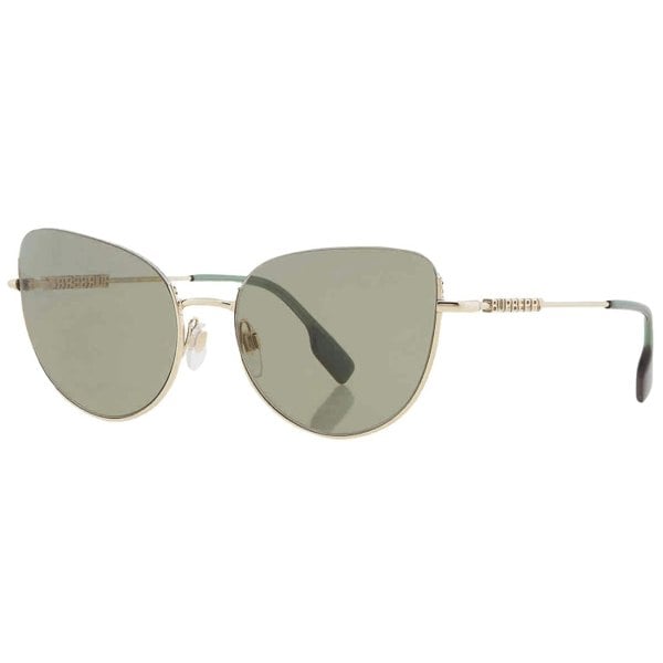 Burberry Harper Green Lens Gold Sunglasses One Size