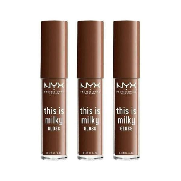NYX Cosmetics 3 x NYX This Is Milky Lip Gloss 4ml - Milk The Coco