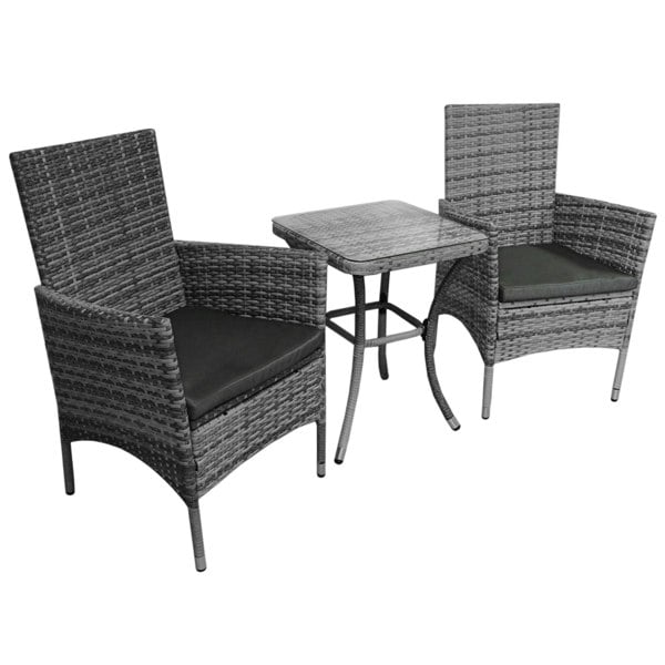 Jardi Rattan Bistro Set Grey