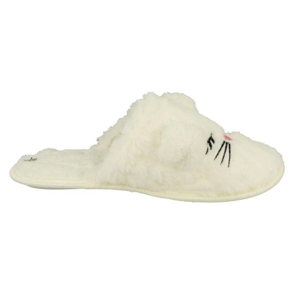 Spot On Ladies Spot On Mouse Detailed Mule Slippers X2116