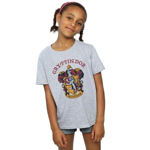 Harry Potter Girls Gryffindor Cotton T-Shirt - Sports Grey