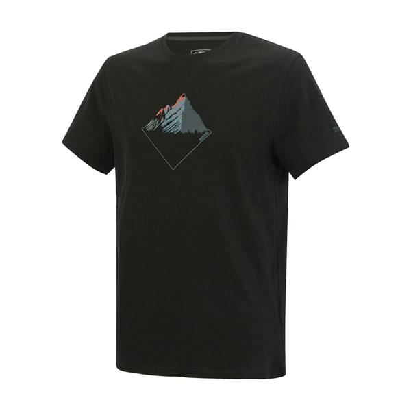 Regatta Mens Breezed Mountain Peaks T-Shirt - Black - 