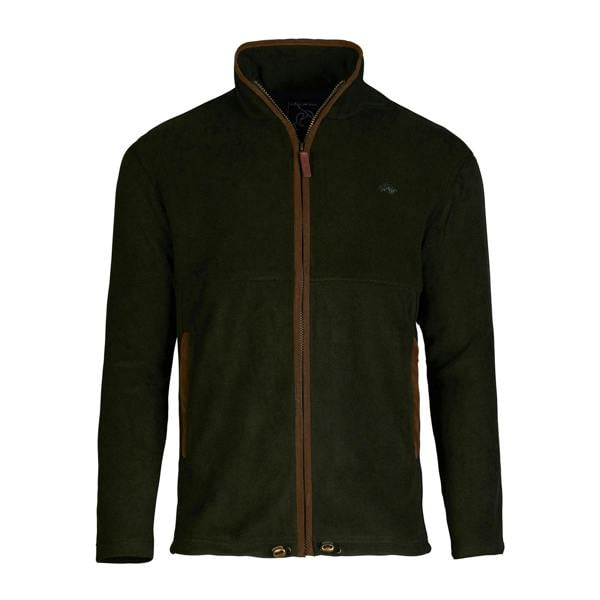 Raging Bull Mens Fleece Zip Front Jacket - Forest - 