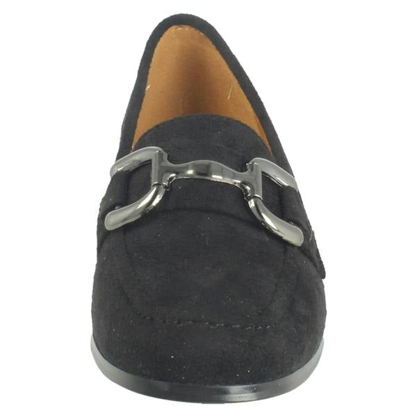 Spot On Ladies Spot On Loafers Low Heeled Shoes F90156