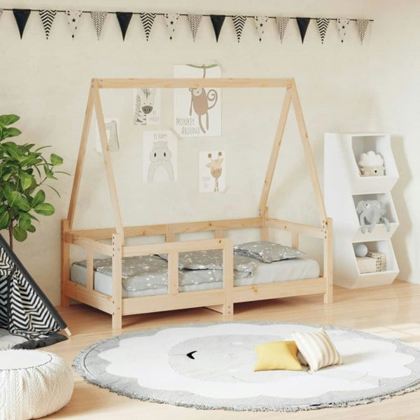 Berkfield Kids Bed Frame 70x140 cm Solid Wood Pine