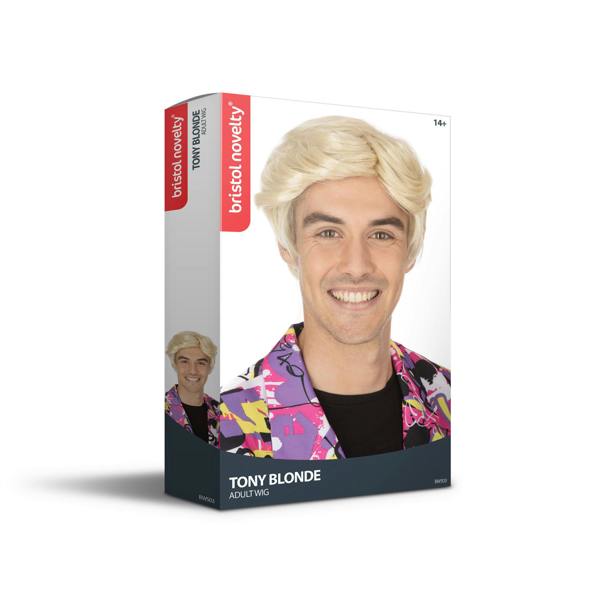 Bristol Novelty Mens Tony Wig - Blonde - 