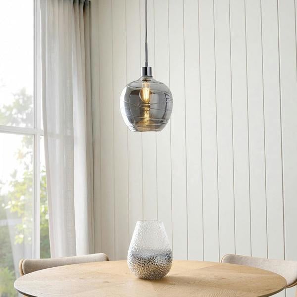 Pagazzi Lighting Zula 1-Light Smokey Grey Pendant