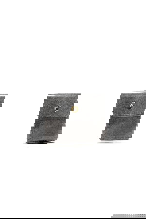 Pluspup Compact Snap Button Slim Fit Italian Genuine Suede Purse