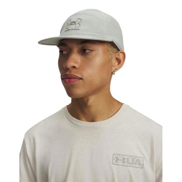 Under Armour Mens Armourvent Logo Running Cap - Titanium Grey - 