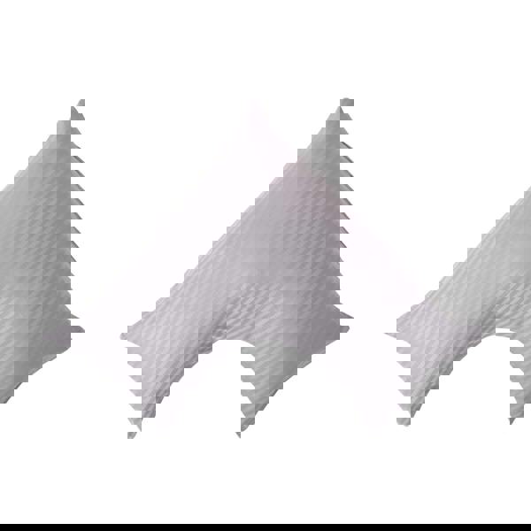 HOMESCAPES Silky 330 TC Egyptian Cotton Satin Stripe V Shaped Pillowcase